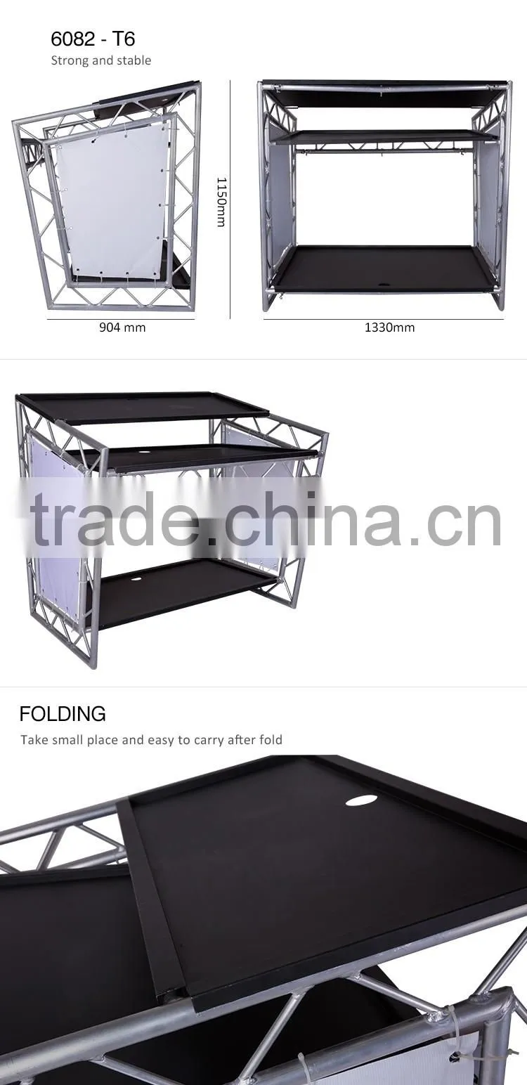Simplicity led portable dj table