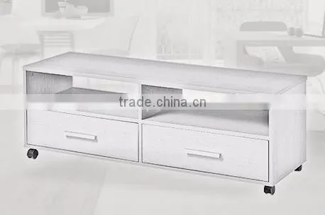 MDF/Particle board LCD tv stand with wheel for livingroom