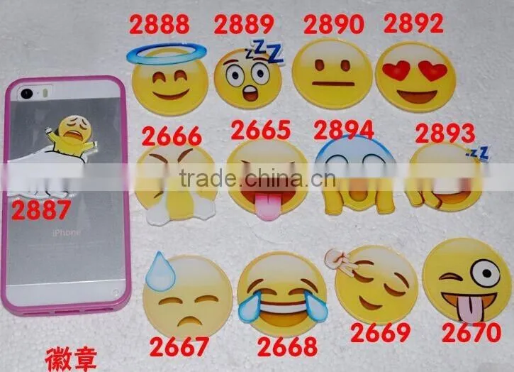 2016 Factory Customize Mobile Phone Emoji Pin Button