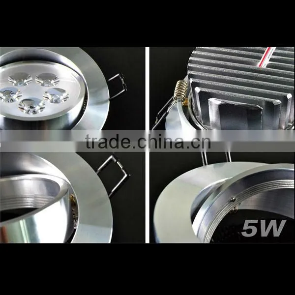 5W Aluminum LED Einbauspot quadratisch 3000K