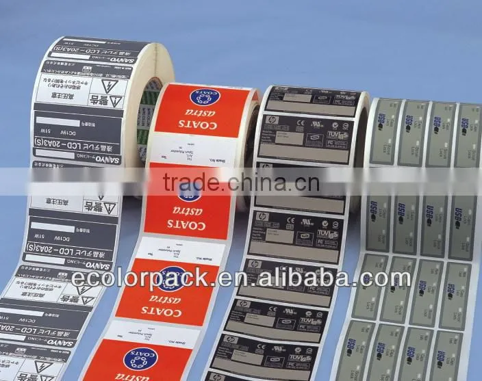 Customized logo Paper Adhesive Barcode Label