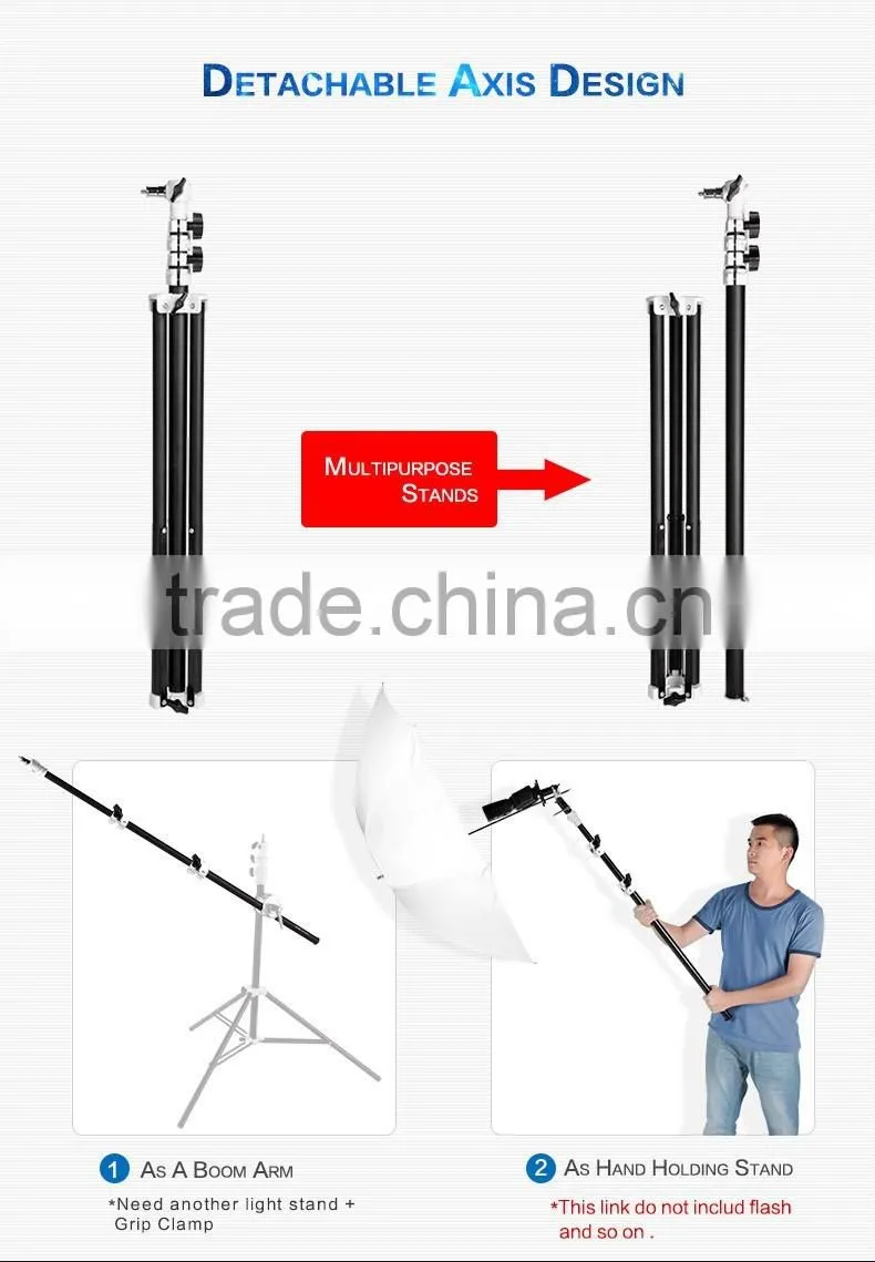Photography equipment HPUSN detachable axis lighting flash light stand X2203FP 2.2m