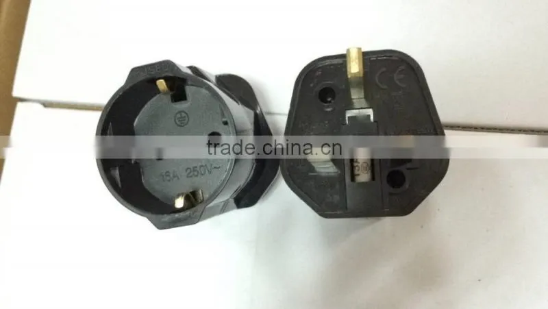 ST- 5 Germany to uk adaptor with fuse CE/LVD/EMC certificate