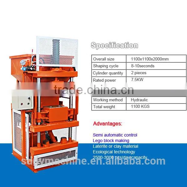 DY1-10 Fully automatic hydraulic brick making machine price