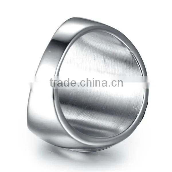 vintage high polished simple 316L tatianium plain ring