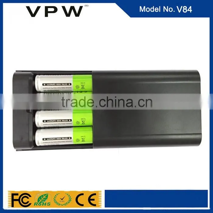 2016 Portable removable battery power bank with LCD screen and high capacity