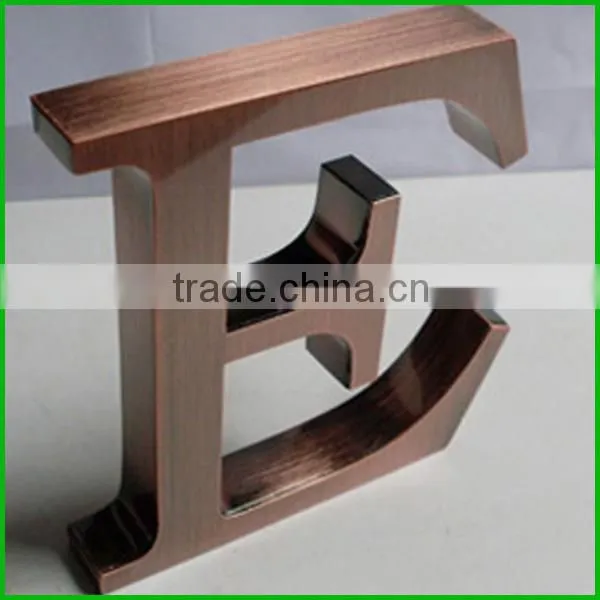 304 Stainless Steel Bronze Letters and Numbers