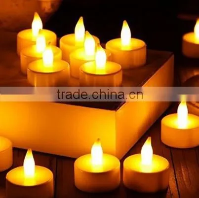 Flameless LED Tea Light Candles, Realistic, Battery Powered, Unscented LED Candles, Fake Candles, Tealights