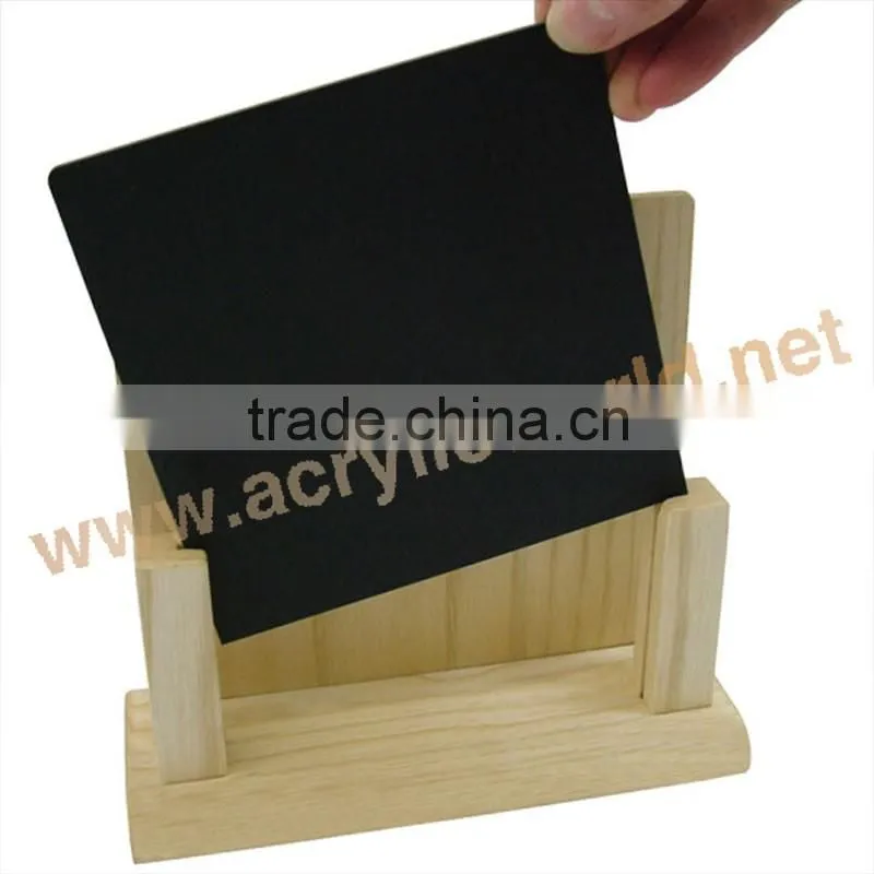wooden clipboard menu holders/wooden menu holder with chalkboard/chalkboard menu board
