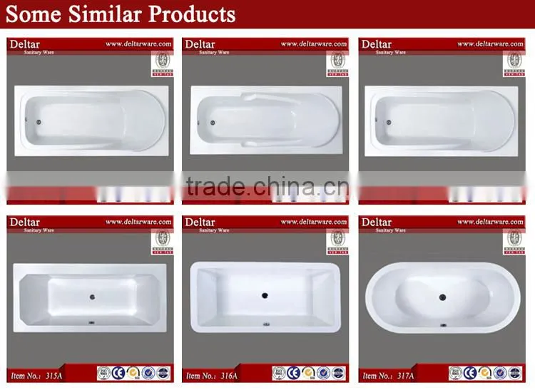 Chinese Common Bathtub, The Factory Elliptical Wholesale Bathtub, Cheapest Drop-in Cast Iron Bathtub