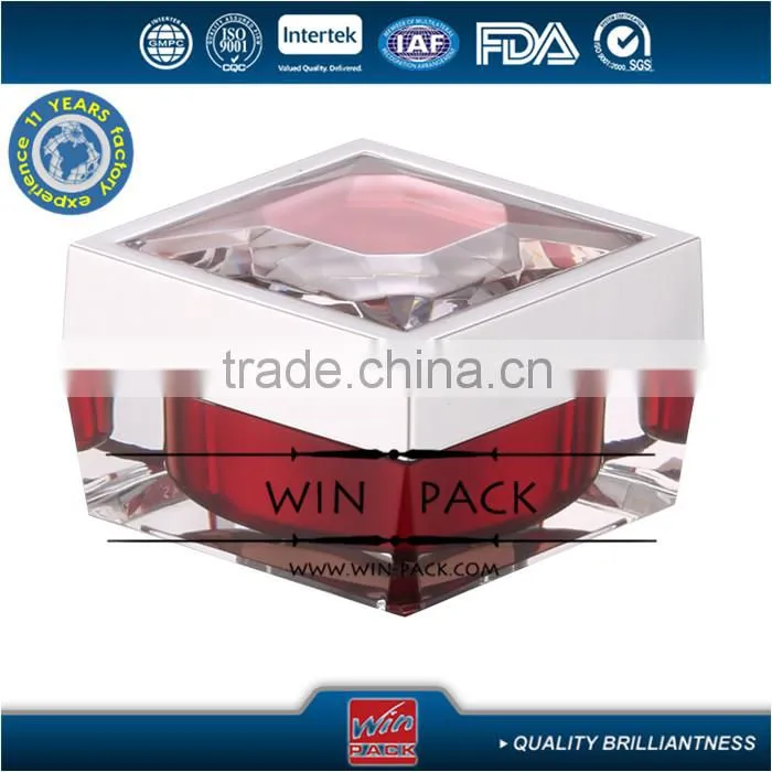 Popular ball shape series bottle, plastic jar, elegant cosmetic bottle with shiny silver rim