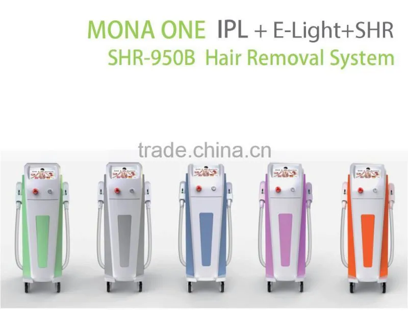 CE Dual system E-light IPL SHR hair removal machine/ Elight SHR/ shr laser