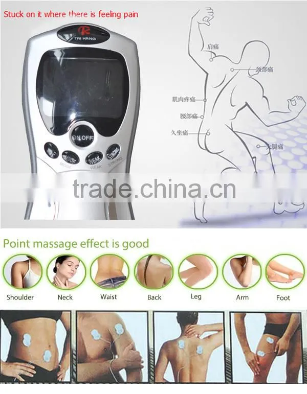 electric portable vibration back pain massage machine