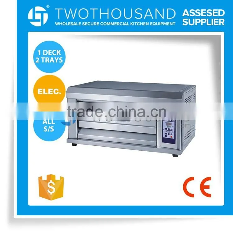 Economical 1 Deck 2 Trays Electric Deck Oven Price