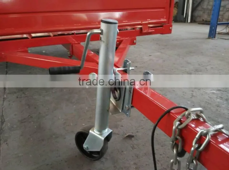 CE certificated 7*4 single axle cargo trailer