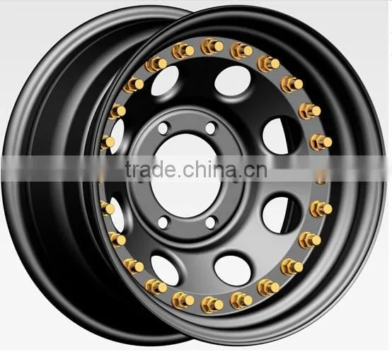 Steel Beadlock Rims and Wheels for SUV Car