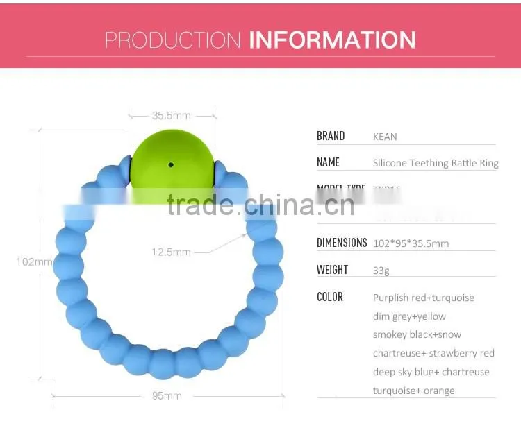 FDA Approved Baby Teethers Rattle Ring Gift Set Cool Baby Gifts