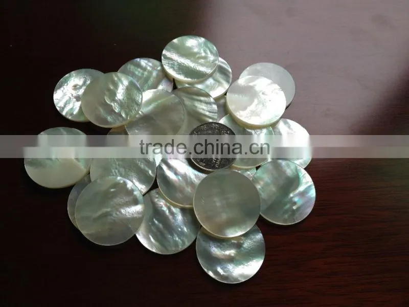 polished mother of pearl shell beads