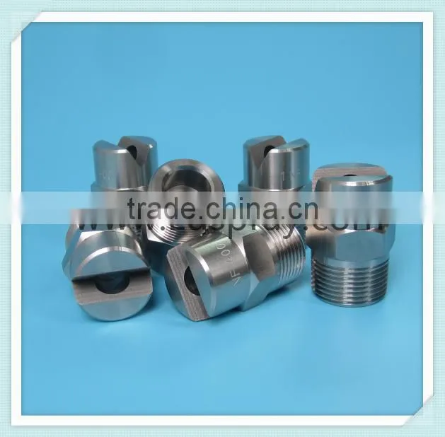 Big flow rate stainless steel U flat fan water jeting nozzle