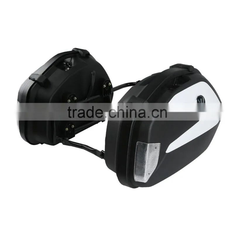 Saddle Bags Trunk Luggage w/ Lights Mount Bracke For KTM 125 200 DUKE 2012-2015