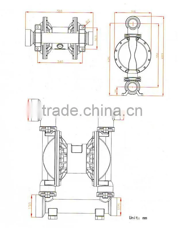 378 L per min 8.4 bar 5.5 mm grain pneumatic compressed air pump