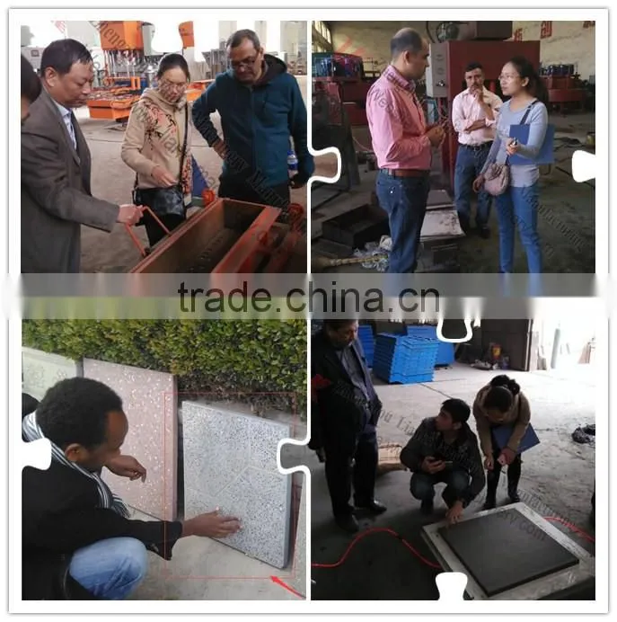 Cement Terrazzo Tiles Machine/In-Door Cement Terrazzo Tile Machine In Ethiopia/Concrete Terrazzo Tile Making Machine