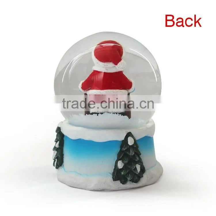2016 resin musical christmas water snow globes