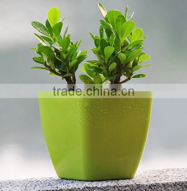 Garden supplies attractive colorful plastic wholesale flower pots