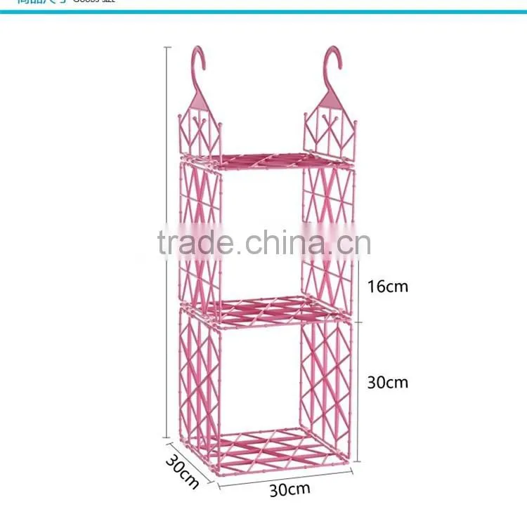 DIY Plastic Hanging Storage Organizer