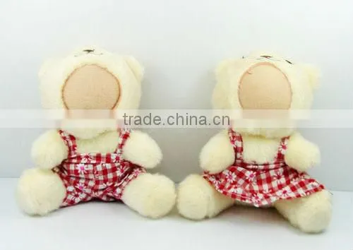 10cm Sublimation DTY 3D Couple Photo Face Doll with Wedding