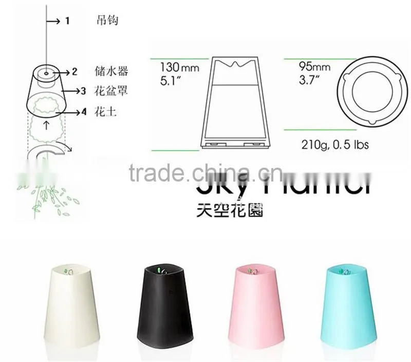 New arrival hanging flower pot sky planter Upside-Down Plant Pot fashion sky planter