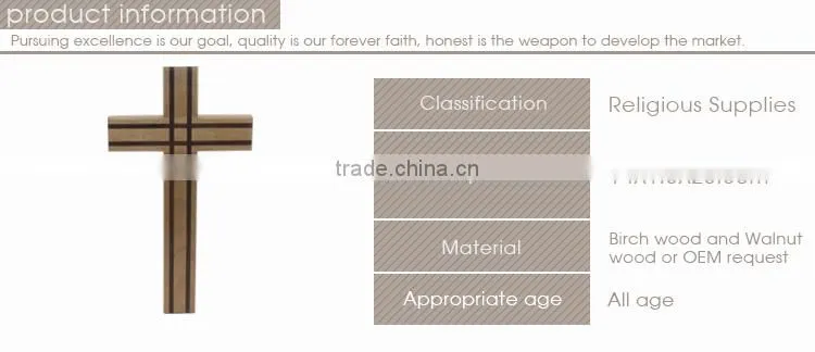 Easter Decorative Religious Engraving Wooden Crosses