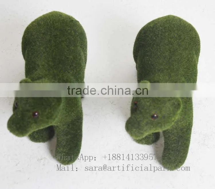 HY Artificial moss grass rabbits,garden decorative green moss animals