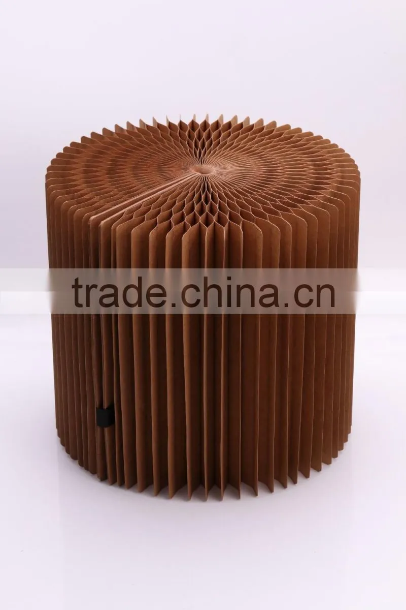 Green House Present Paper Furniture Foldable Paper Stool Portable for Travel