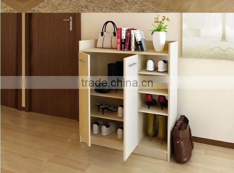 natural color wooden shoe shelf popular