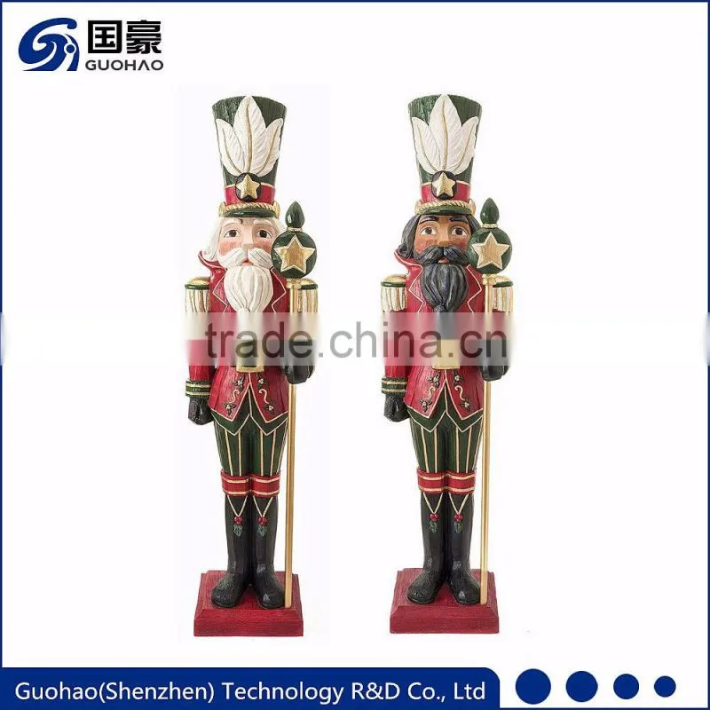 Custom life size fiberglass christmas nutcracker sculpture