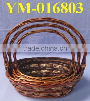 Natural Willow Basket with Beautiful Handle
