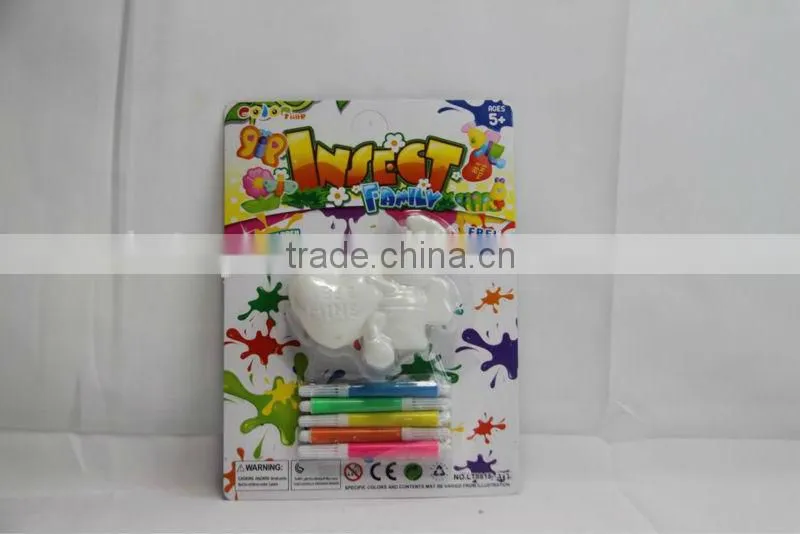 factory DIY free Painting on Plastic insect toys