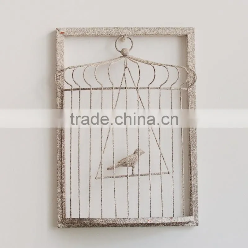 Home Wall mounted 3D metal wire hanging decoration bird decorate pictures