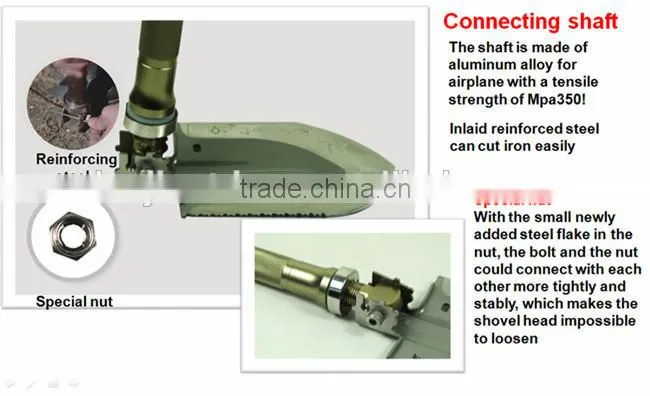 Tactical Multifunction Survival Shovel for Outdoorsman