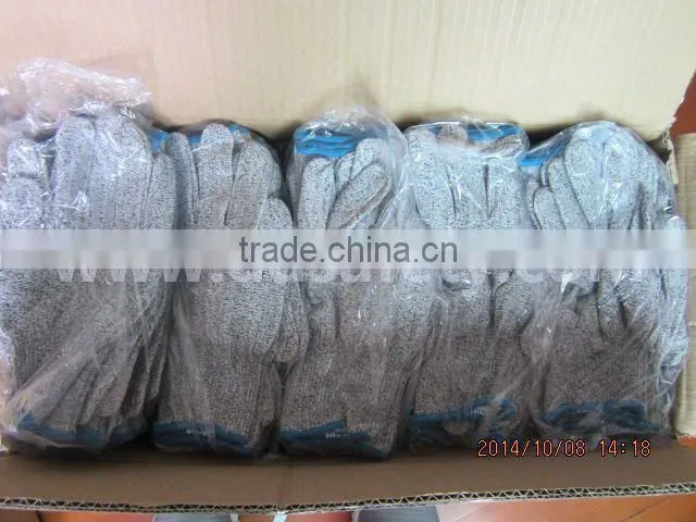 DDSAFETY Anti Cut Safety Gloves 13 Gauge Prevent Cut PU Gloves Cut Resistance Gloves