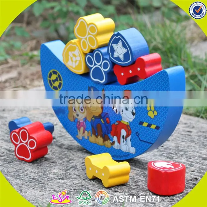 Wholesale brain training wooden balance toy funny kids wooden balance game toy W11F009