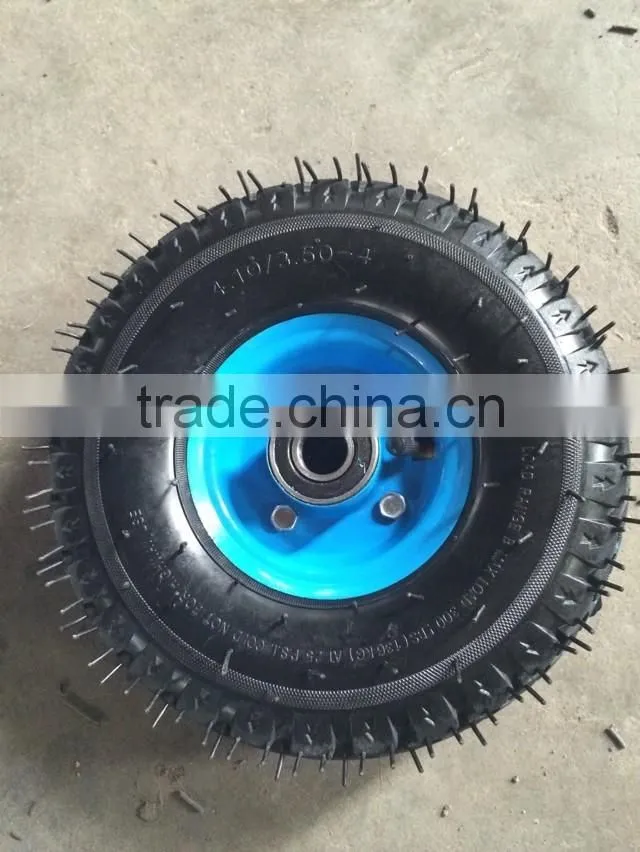 garden cart wheel 4.10/3.50-4 with steel rim