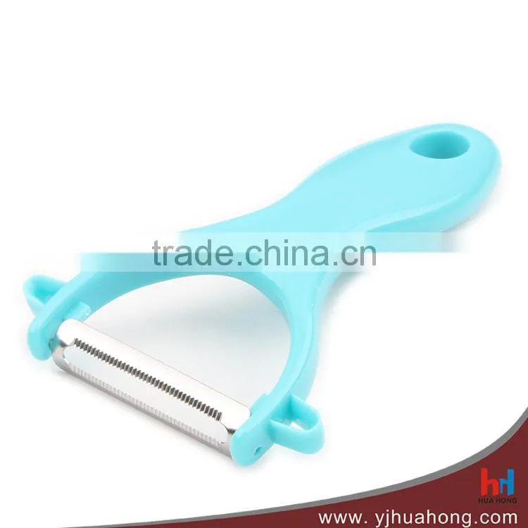 Y-shape plastic handle stainless steel fruits and vegetables peeler
