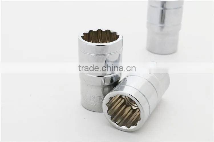 Professional 1/2' Metirc Cr-V Hexagonal Mirror Sockets