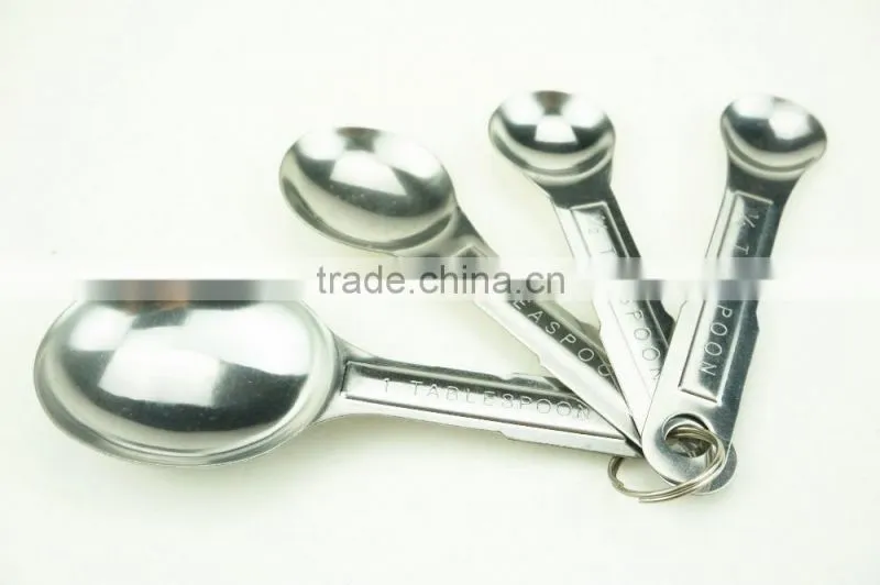 42144 4pcs Stainless Steel Nesting Measuring Cups and Spoons Set