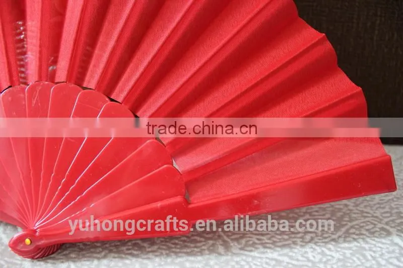 Folding plastic fan for promotion