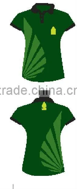 Custom printed logo staff cotton pique polo shirts for ladies