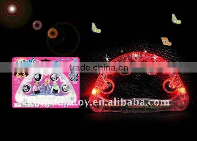 transparent baby bell rattle with light music