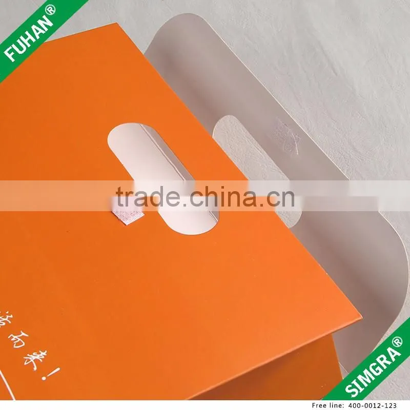 Factory Customized Paper Craft Gift Boxes Handle Bag